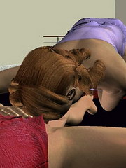 Torture comics toon honey suffering from her grandpa`s experiments with viagra